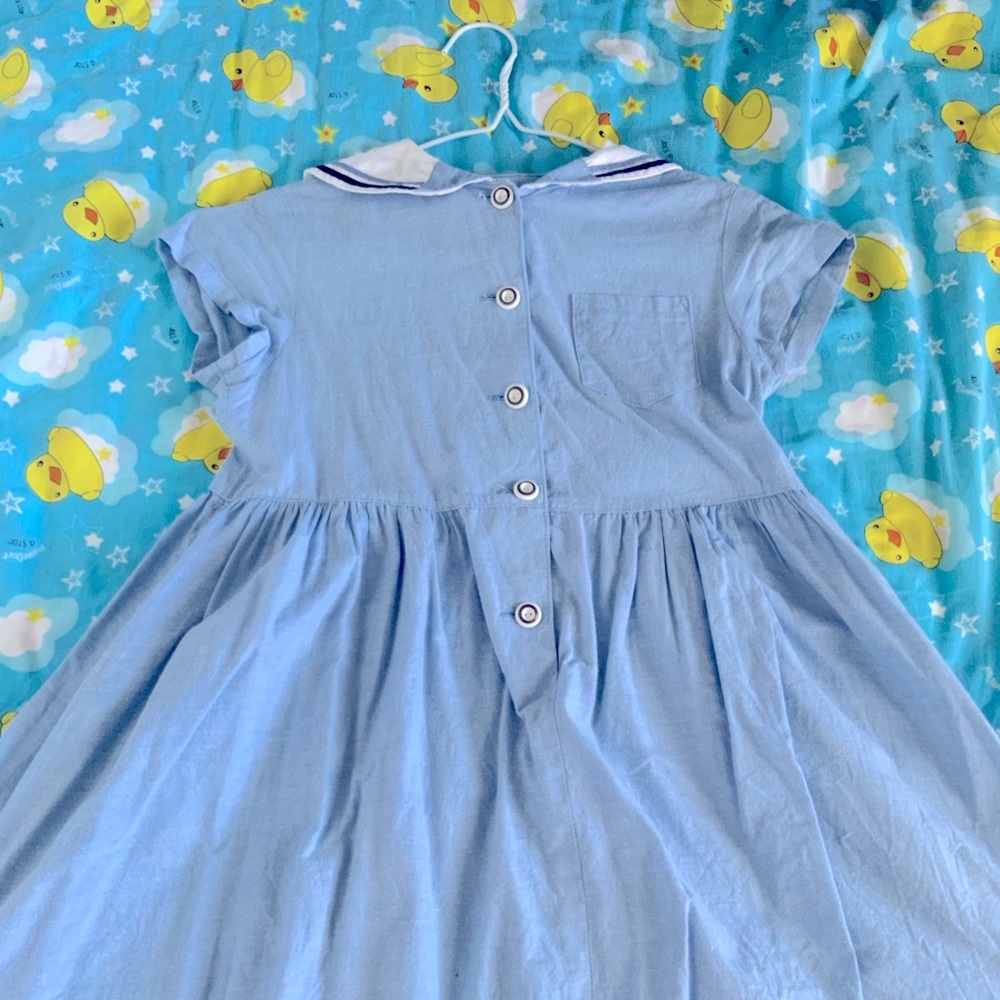 Girls' vintage sailor style dress